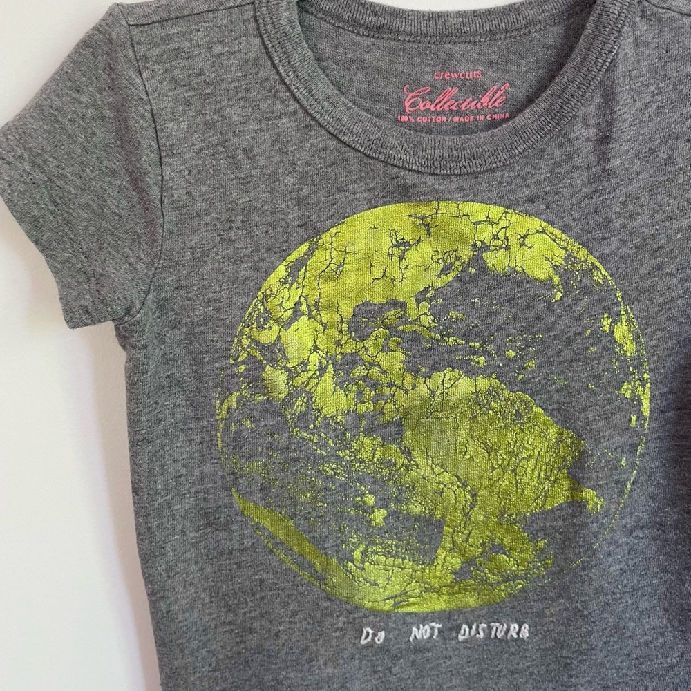 🌎 Do Not Disturb Earth Day Graphic Tee Crewcuts Collectibles, No Planet B